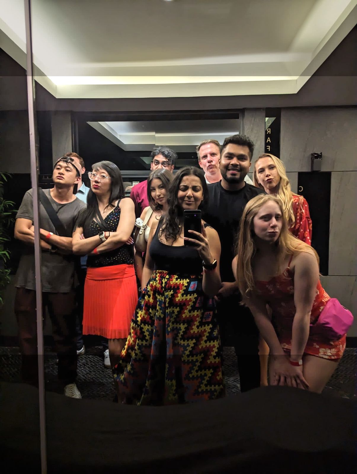 Group photo together at the end of the night